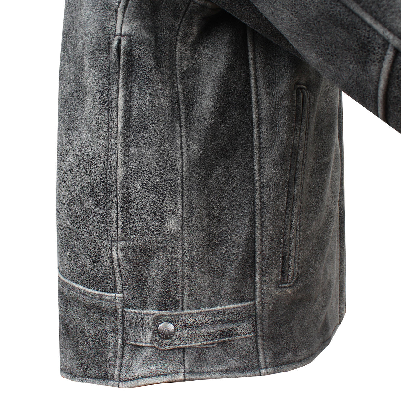 Men’s Black Full Grain Leather Motorcycle Jacket