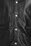 black vest stud closure system