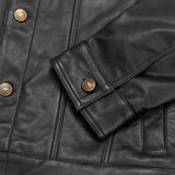 Black Leather Jacket – Full-Grain Goat Leather Men's Jacket